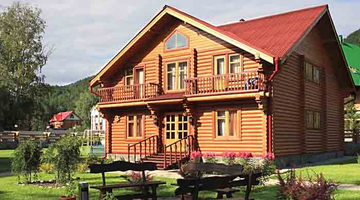nhà gỗ đồng quê ở Châu Âu